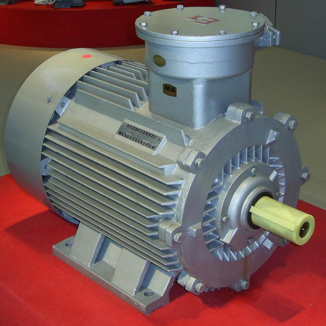 YBBP-225M-4防爆电机45°角实拍